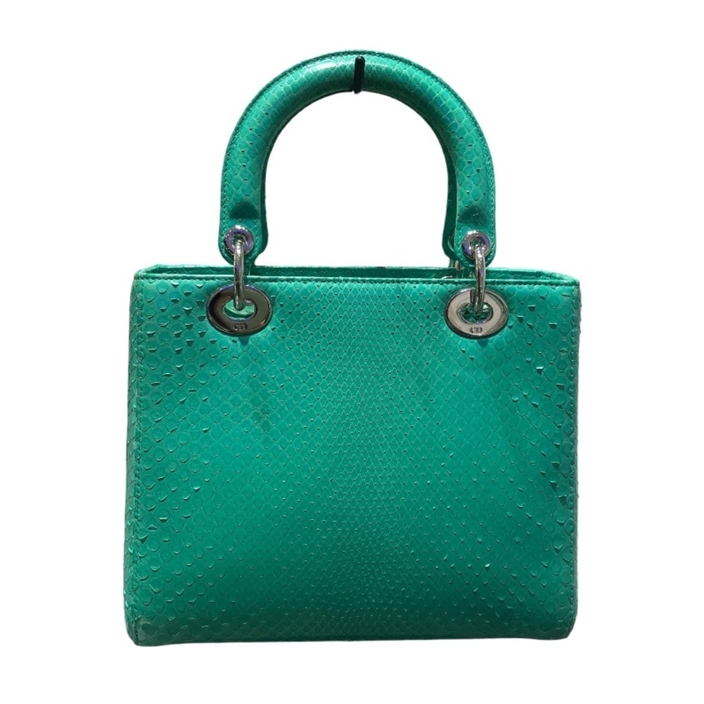 Christian Dior Medium Green Python Shoulder Bag - image 2